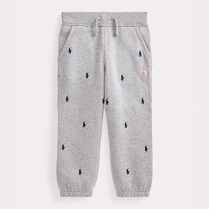 NWT Polo Ralph Lauren Pink Pony Fleece Jogger Sweatpants Boys Girls Multiple Sz